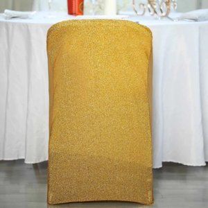 Gold Spandex Stretch Folding and Fitted 300 Chair Cover